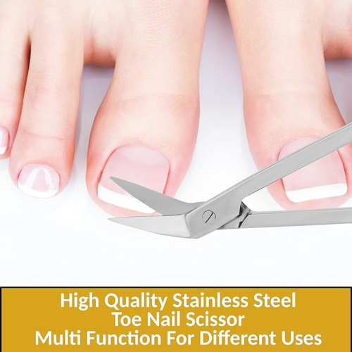 Extra Long Handle 7.5" Toenail Scissors for Thick and Ingrown Nails 1