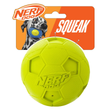 Nerf Dog 4in Soccer Squeak Ball Giocattolo per cani verde Numero modello: 2172