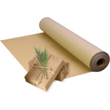 Kraft Paper (40cm x 30m) - Multipurpose Wrapping Paper Roll for Gift Wrapping, Parcel Packing, Arts & Craft