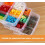 3 Tier Clear Transparent Plastic Stackable Storage Box with 18 Compartments Craft Storage Box with Carry Handle 3