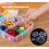 3 Tier Clear Transparent Plastic Stackable Storage Box with 18 Compartments Craft Storage Box with Carry Handle 2
