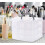 3 Tier Clear Transparent Plastic Stackable Storage Box with 18 Compartments Craft Storage Box with Carry Handle 8