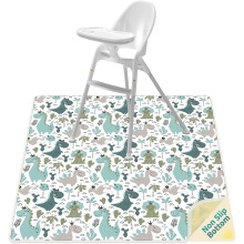110*110cm Baby Splash Mat, Waterproof Washable Anti Slip Splash Mat Baby Mess Mat for Art/Crafts/Painting/Playtime, Tablecloth and Picnic Mat