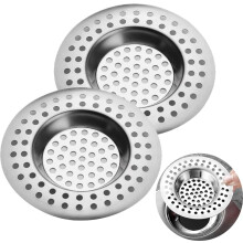 2Pcs Sink Strainer, Stainless Steel Sink Strainer Plug, Shower Drain Cover, Sink Stopper Drain Filter for Kitchen, Bathtub, Bathroom, 2.95 "/ 7.5 cm