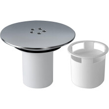 Shower Drain Cover Replacement, Shower Trap Cover, Cover for Shower Drain Outlet, Shower Plughole Cover 90mm / 115mm, Removable Top Fitting Cap Parts