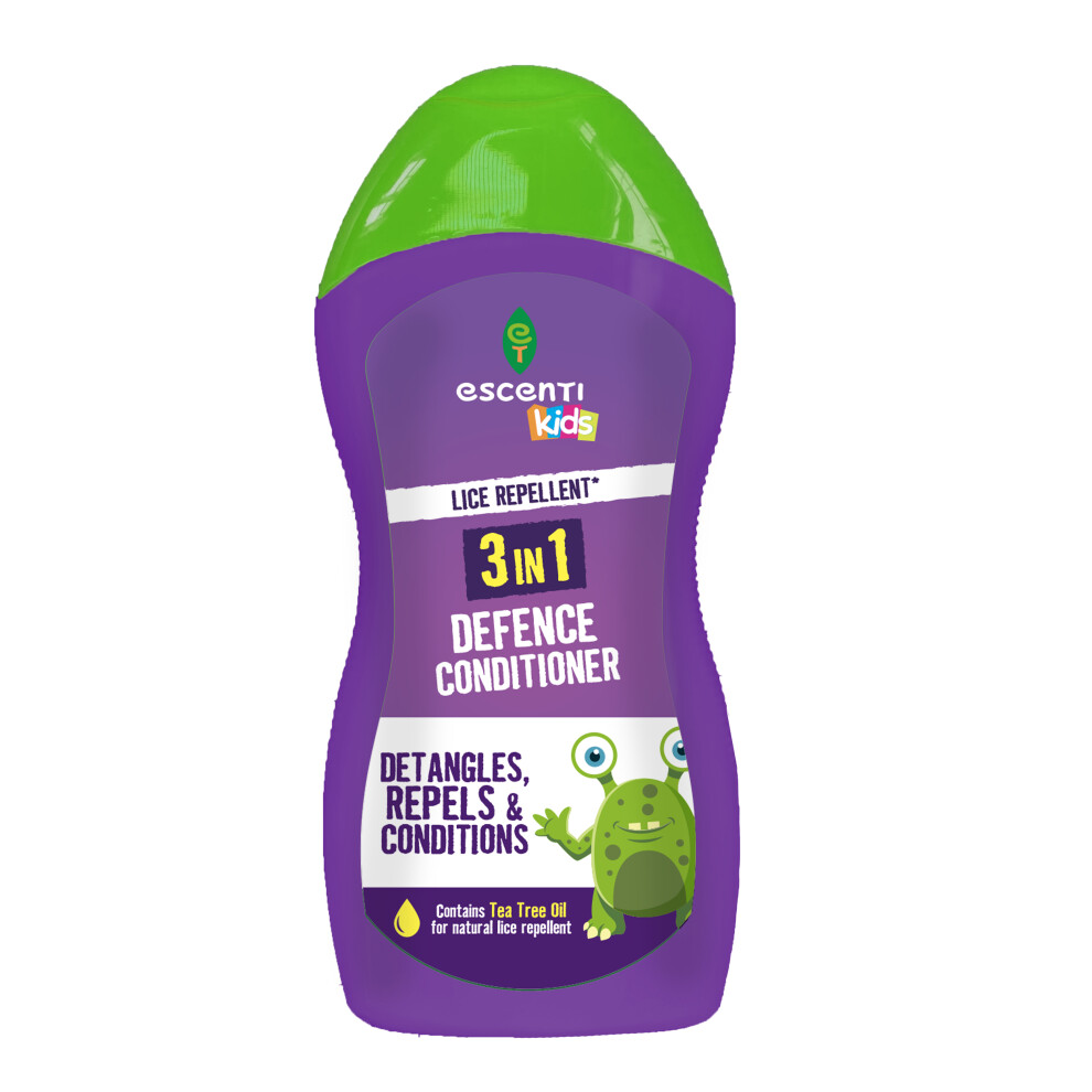 Kids Head Lice Repellent Conditioner 3 In 1 Tea Tree Oil Hair Detangler 300ml - Image 2