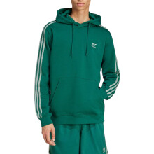 (S) ADIDAS Originals 3-Stripes Mens Hoodie Winter Hooded Sweatshirt Collegiate Green