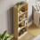 Vida Designs (Oak) Cambridge 4 Tier Bookcase Shelf Office Storage 3