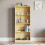 Vida Designs (Oak) Cambridge 4 Tier Bookcase Shelf Office Storage 4