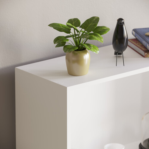 Vida Designs (White) Cambridge 4 Tier Bookcase Shelf Office Storage 2