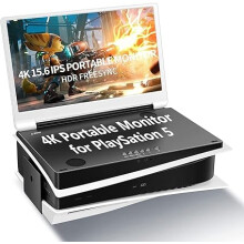 15.6 Portable Monitor for PS5,UHD 4K Gaming Monitor IPS Screen