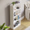Vida Designs (White) Cambridge 4 Tier Bookcase Shelf Office Storage 6