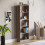 Home Discount (Walnut) Cambridge 5 Tier Bookcase Tall Shelf Storage Unit 5