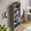 Home Discount (Grey) Cambridge 5 Tier Bookcase Tall Shelf Storage Unit 8