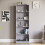 Home Discount (Grey) Cambridge 5 Tier Bookcase Tall Shelf Storage Unit 4
