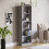 Home Discount (Grey) Cambridge 5 Tier Bookcase Tall Shelf Storage Unit 5