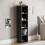 Home Discount (Black) Oxford 5 Tier Cube Bookcase Tall Storage Display 5