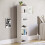Home Discount (White) Oxford 5 Tier Cube Bookcase Tall Storage Display 5