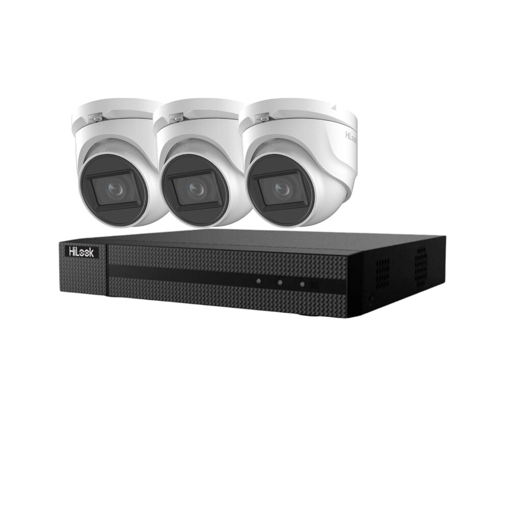 (2TB , 3X 8MP) Hikvision 4K CCTV Home Security System Kit IR