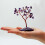 Gemstone Tree Amethyst on Natural Agate Base (35 stones) Gemstone Trees with Agate Base 4