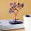 Gemstone Tree Amethyst on Natural Agate Base (35 stones) Gemstone Trees with Agate Base 1