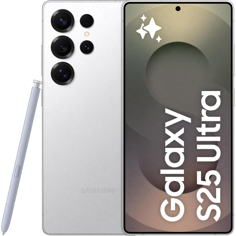 Samsung Galaxy S25 Ultra 5G 12GB 512GB Dual Sim Android Smartphone - Titanium White Silver