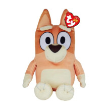 TY Bluey Bingo the Dog – Medium Soft Plush Toy, Bright Collectible Bluey Character
