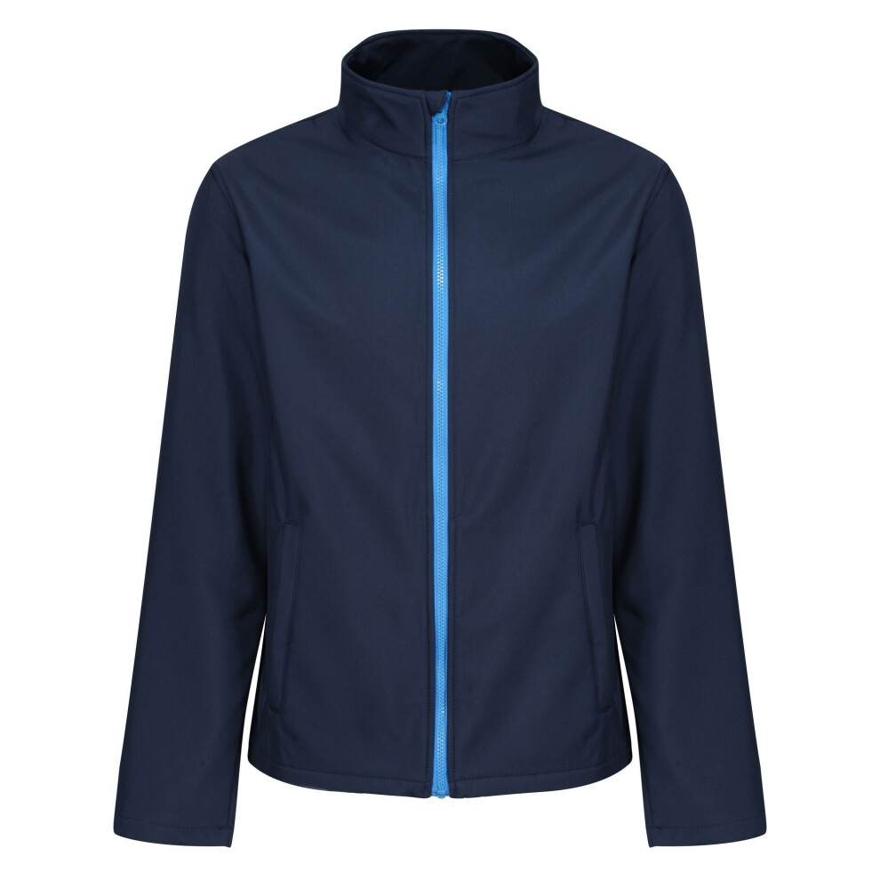 (M, Navy/French Blue) Regatta Mens Eco Ablaze Soft Shell Jacket