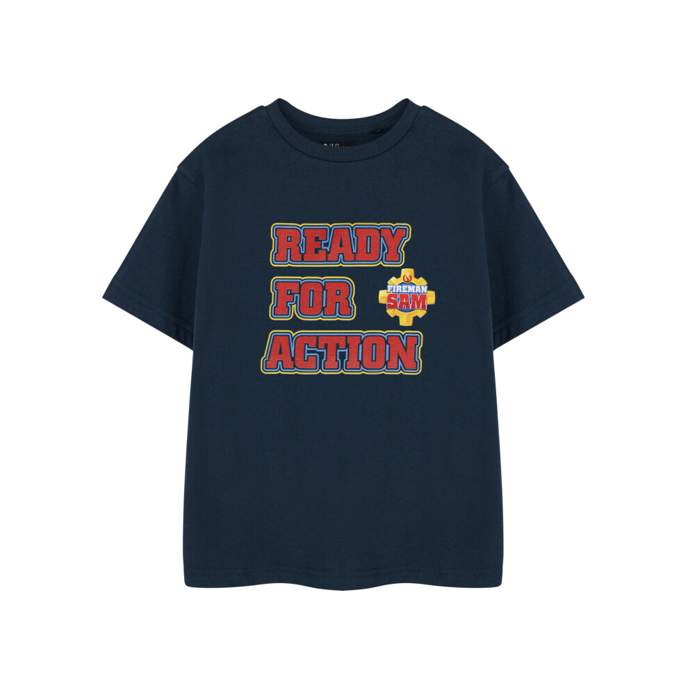 (2-3 Years) Fireman Sam Short Sleeved T-Shirt (Boys Blue)