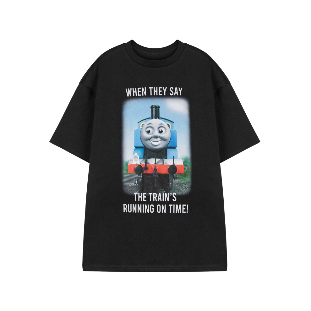 (XXX-Large) Thomas And Friends Short Sleeved T-Shirt (Mens Black)