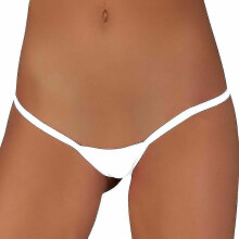 (XL, White) Sexy Mini Thong Micro G-string Womens Underwear Briefs Panties Lingerie Knickers