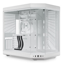 Tour Midi - HYTE - Y70 - Wit - 2 x USB 3.2 - Gehard glas - 11 uitbreidingsslots