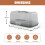 GEEZY GEEZY Rectangular Cake Carrier Box Handle Lid Plastic Storage Container Loafs Baguette 4