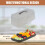 GEEZY GEEZY Rectangular Cake Carrier Box Handle Lid Plastic Storage Container Loafs Baguette 6