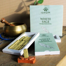 Incense Resin 15 Natural Incense Smudge Bricks & Burner White Sage