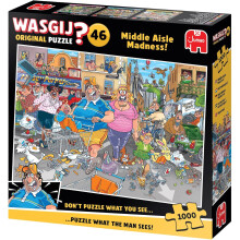 Wasgij Original 46 Middle Aisle Madness Unique 1000 Piece Jigsaw Puzzle