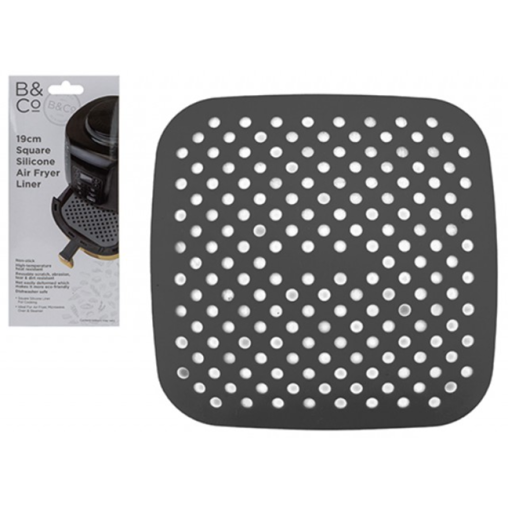 B&Co Round Silicone Air Fryer Liner - 19cm