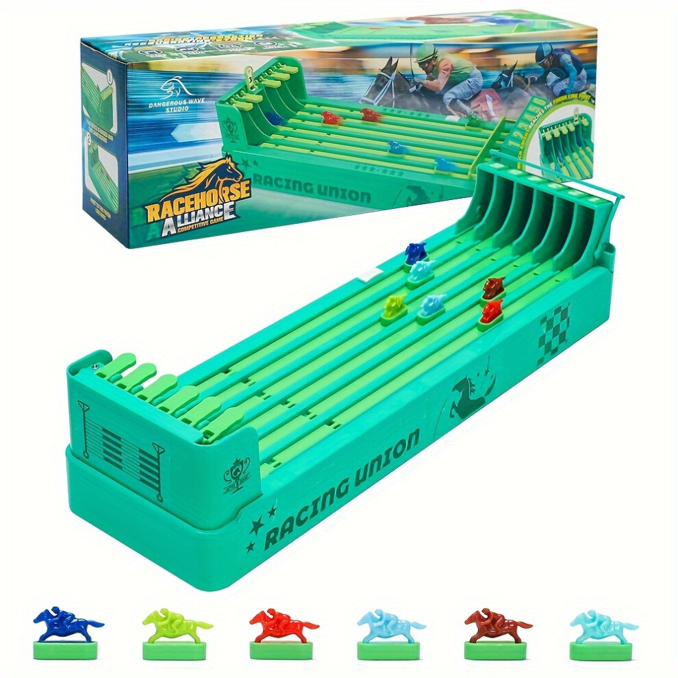Photos - Board Game  Horse Race , Desktop Derby 6- Horse Racing Game(Green)