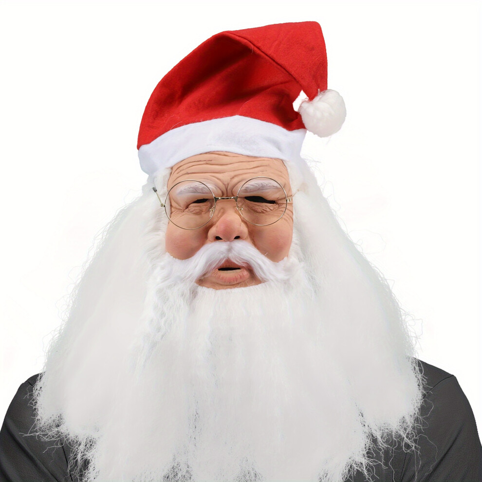Closkye (Latex) Themed, Santa Claus Mask For Christmas - Perfect For Cosplay, Party Decor & Stage Performances