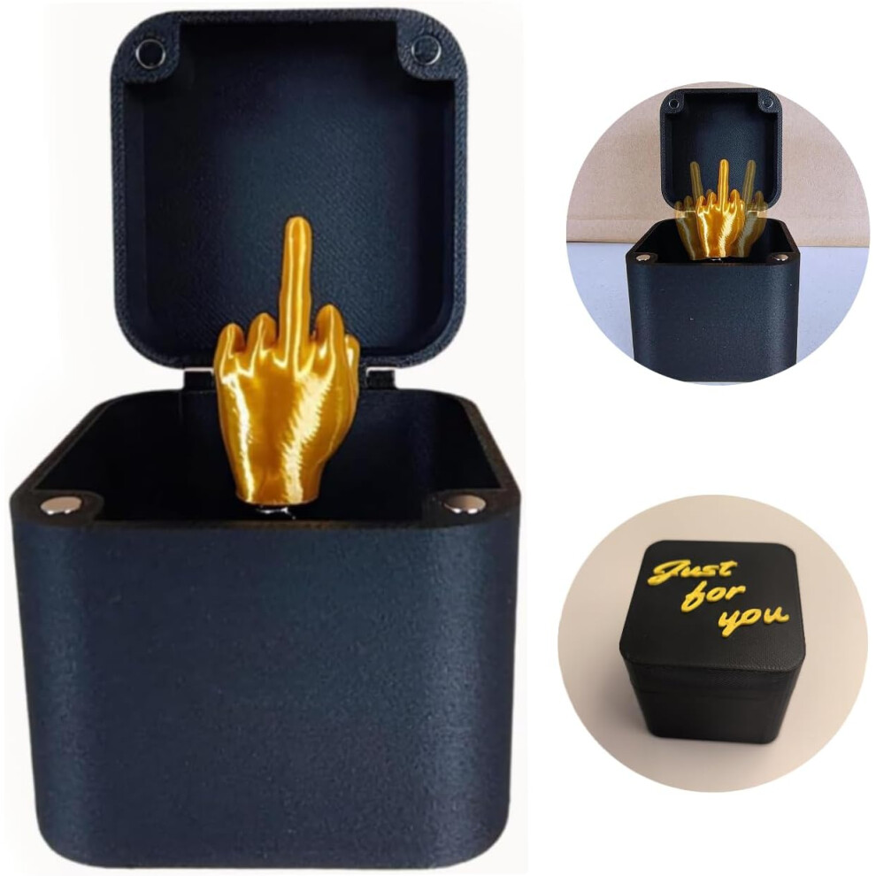 Flemye (1Pcs) Finger In A Box Finger Surprise Gift Box Funny Hand Gesture Box Novelty Fun Prank Gift