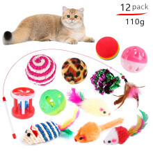(12PCS Balls) DualPet Kitten Toys Variety Cat Toy Combination Set Cat Toy