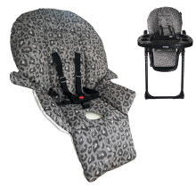 My Babiie MBHC8 Premium Highchair Seat Cover - Black Leopard