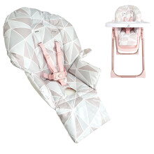 My Babiie MBHC8 Premium Highchair Seat Cover - Rose Geometric