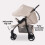 My Babiie My Babiie MB30 Plus Pushchair - Oatmeal 7