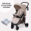My Babiie My Babiie MB30 Plus Pushchair - Oatmeal 4
