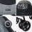 My Babiie My Babiie MB02 Plus Lightweight Stroller - Black and Grey 9