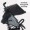 My Babiie My Babiie MB02 Plus Lightweight Stroller - Black and Grey 8
