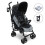 My Babiie My Babiie MB02 Plus Lightweight Stroller - Black and Grey 1