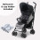 My Babiie My Babiie MB02 Plus Lightweight Stroller - Black and Grey 3