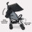 My Babiie My Babiie MB02 Plus Lightweight Stroller - Black and Grey 6